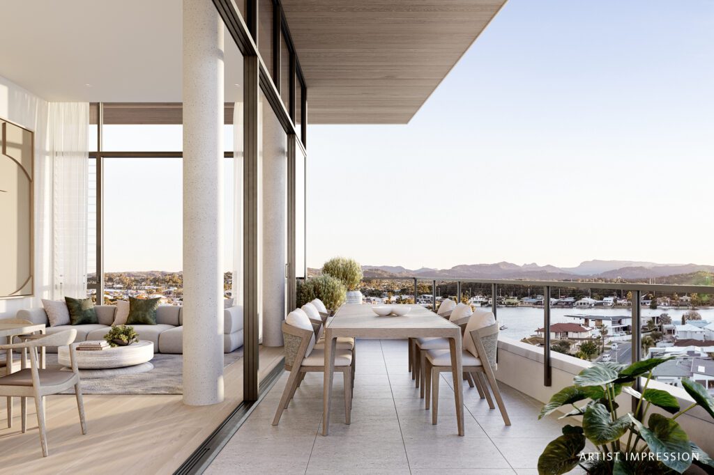 Type A Living Balcony North West
